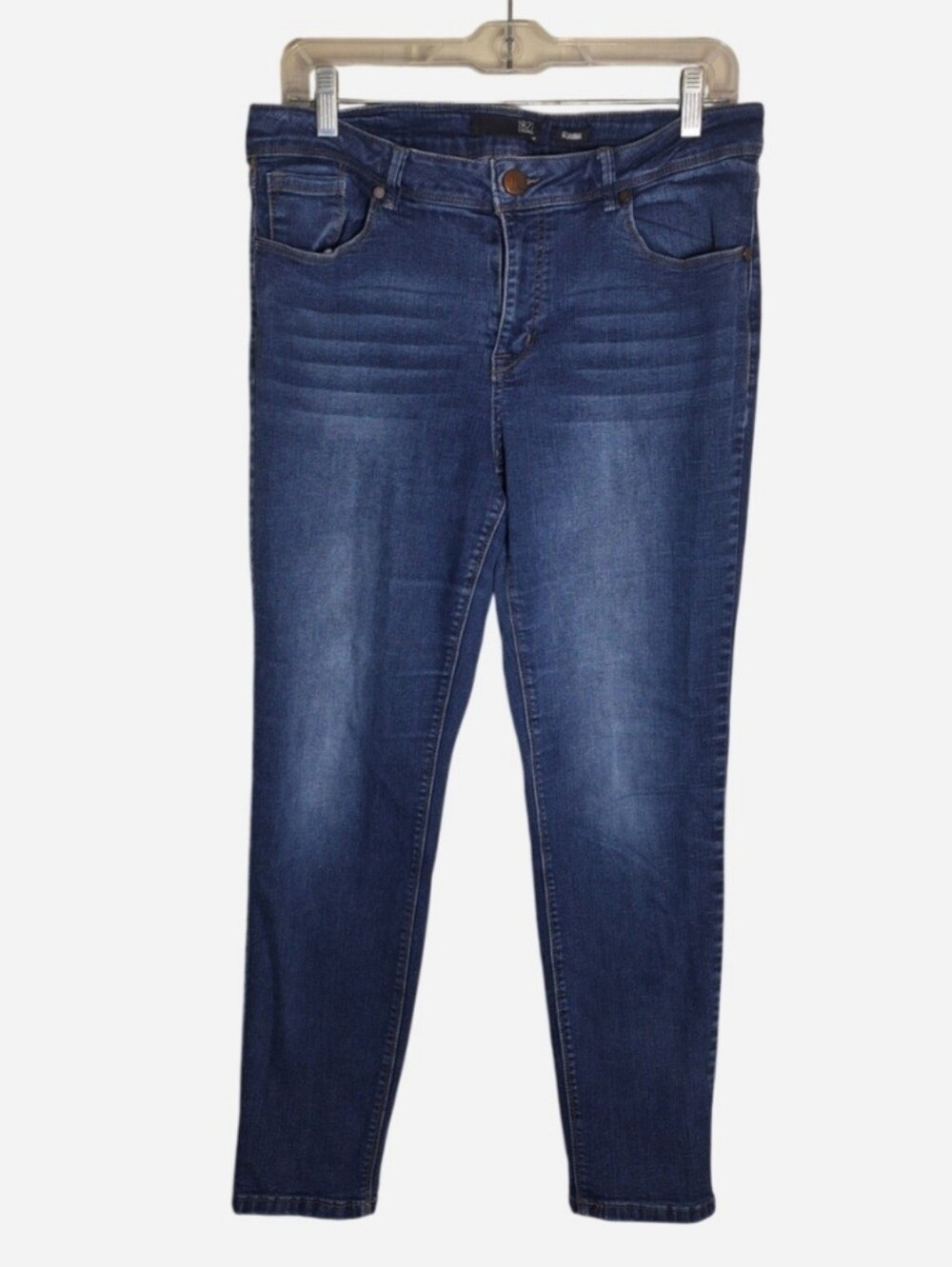 1822 Denim Adrianna Women's Skinny Ankle Jeans Size 14 Stretch Mid Rise